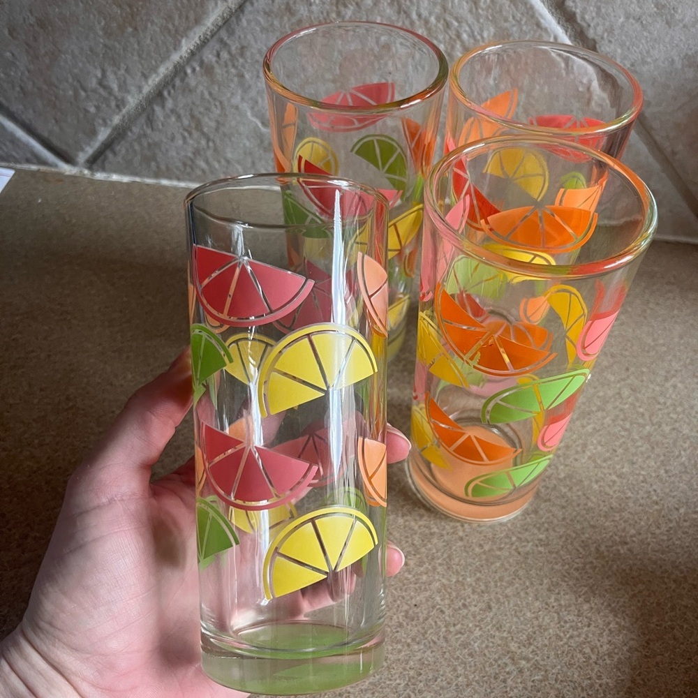 TMD Holding Mid Century Citrus Fruit Drinkware/Cups - Picture 5 of 6